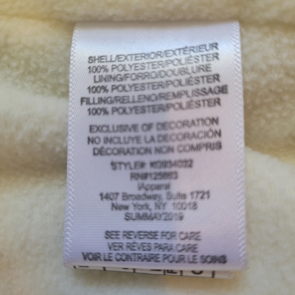 Kensie Girl Pewter Metallic Sherpa-Lined Puffer Jacket Girls size 7/8 - Picture 4 of 16